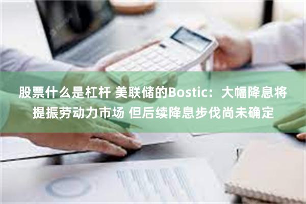 股票什么是杠杆 美联储的Bostic：大幅降息将提振劳动力市场 但后续降息步伐尚未确定