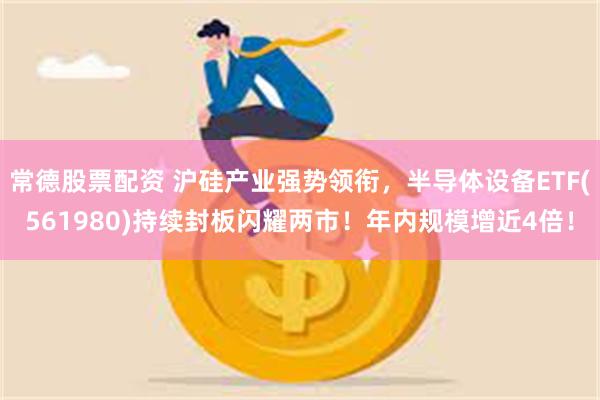 常德股票配资 沪硅产业强势领衔，半导体设备ETF(561