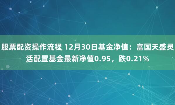 股票配资操作流程 12月30日基金净值：富国天盛灵活配置基金最新净值0.95，跌0.21%