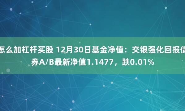 怎么加杠杆买股 12月30日基金净值：交银强化回报债券A/B最新净值1.1477，跌0.01%