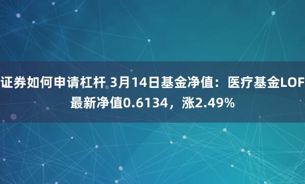 证券如何申请杠杆 3月14日基金净值：医疗基金LOF最新净值0.6134，涨2.49%